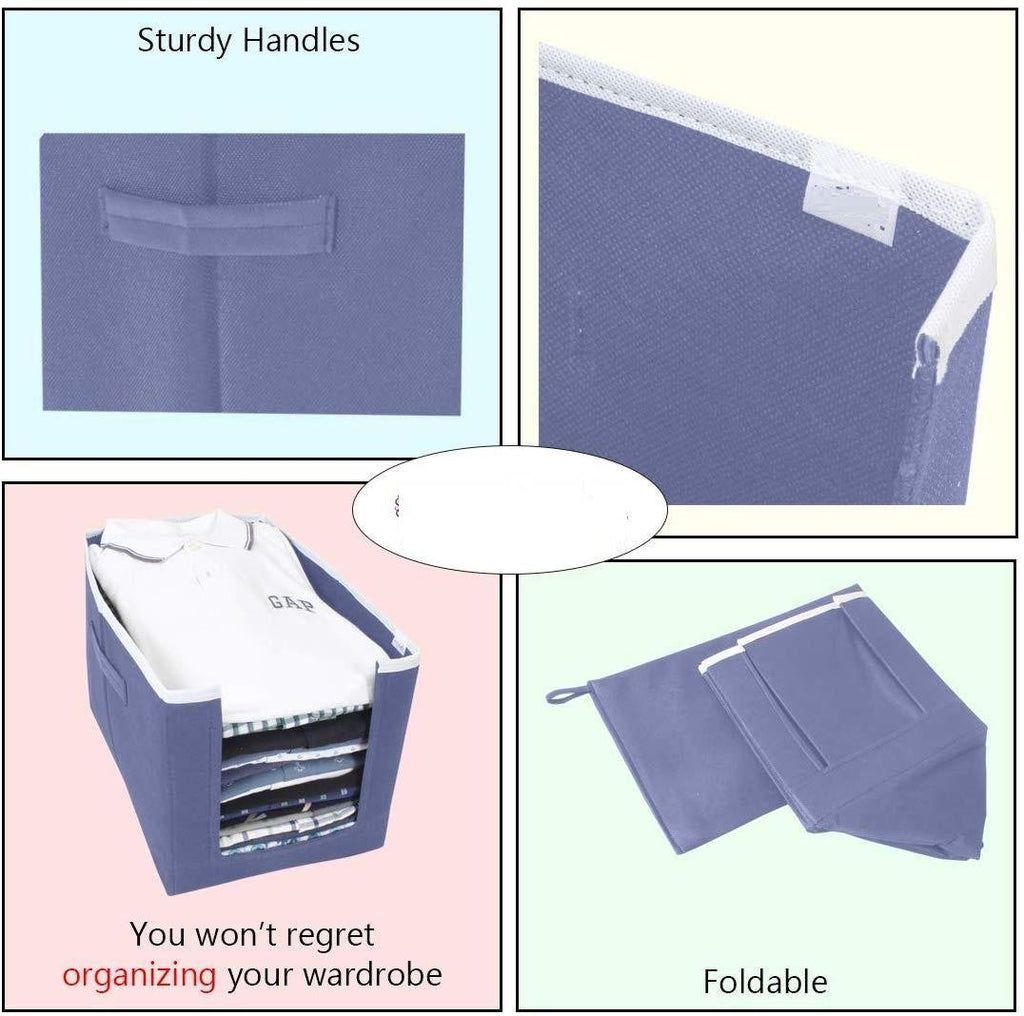 Cloth Organizer - Non Woven Foldable Cloth Organizer ( Pack of 3)