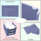 Cloth Organizer - Non Woven Foldable Cloth Organizer ( Pack of 3)