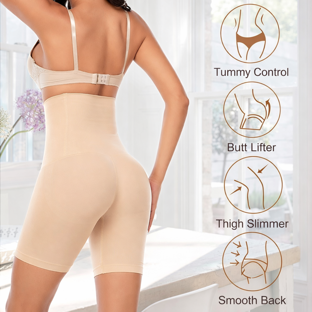 4-in-1 Seamless Tummy Tucker Shapewear for Women (Beige)