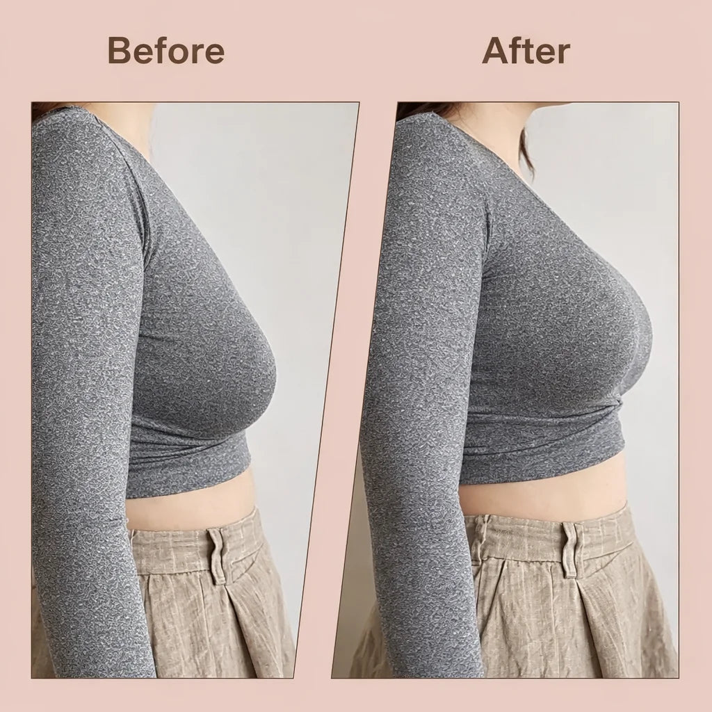 Sticky Padded Cup Bra with Front Clasp – Backless & Strapless Comfort